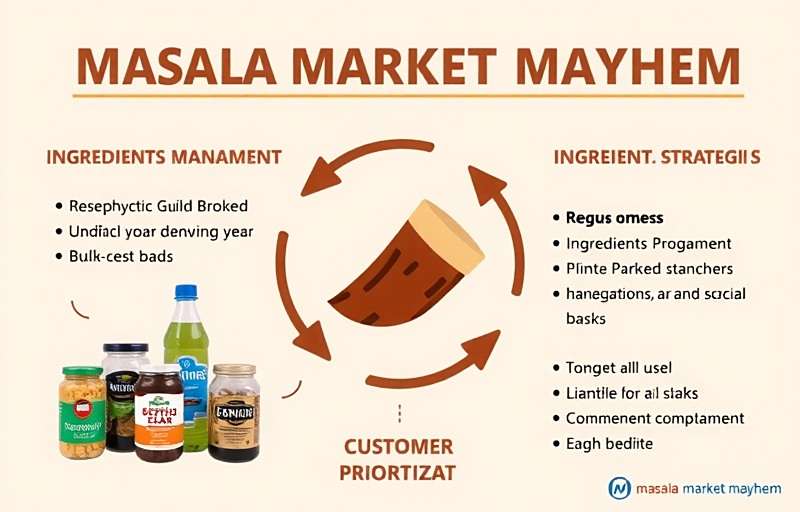 Masala Market Mayhem advanced strategy guide showing ingredient management and customer prioritization
